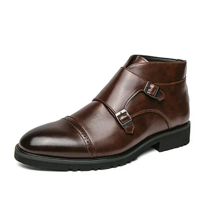Darell - Double Monk Strap Leather Boots-15550770086261-Nancy & Mae Savannah