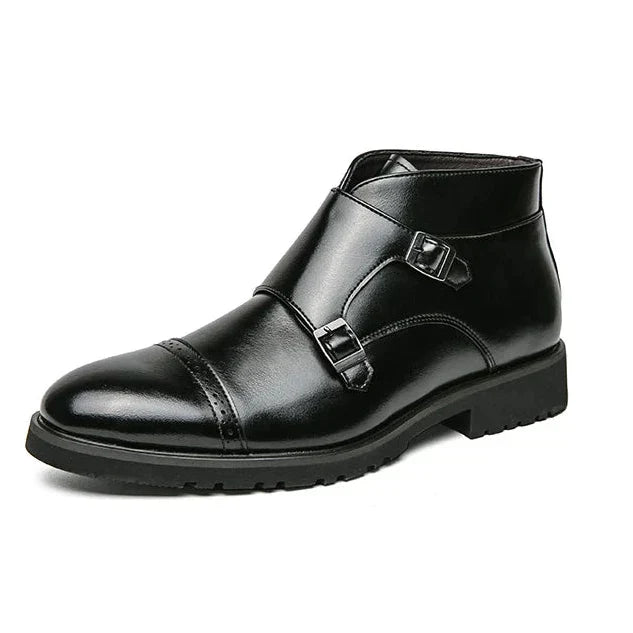 Darell - Double Monk Strap Leather Boots-15550770086261-Nancy & Mae Savannah