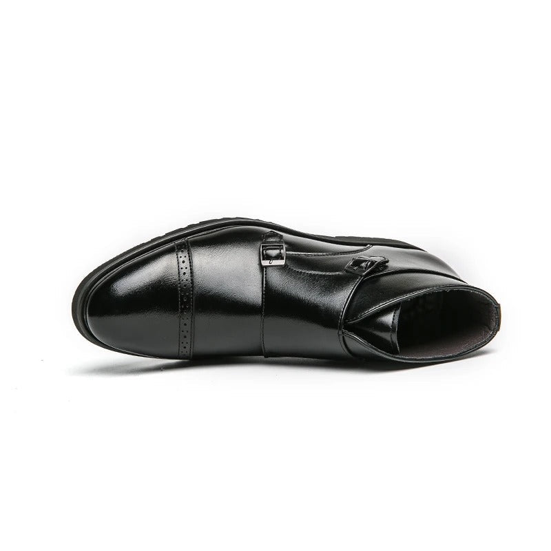 Darell - Double Monk Strap Leather Boots-15550770086261-Nancy & Mae Savannah