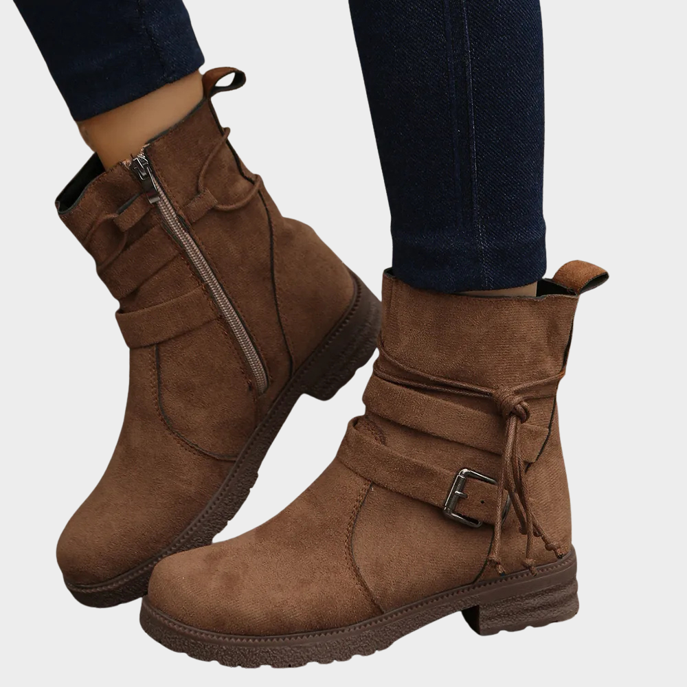 Delaney - Low Heel Ankle Boots-15520005882229-Mirella Fiore