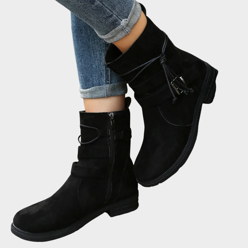 Delaney - Low Heel Ankle Boots-15520005882229-Mirella Fiore