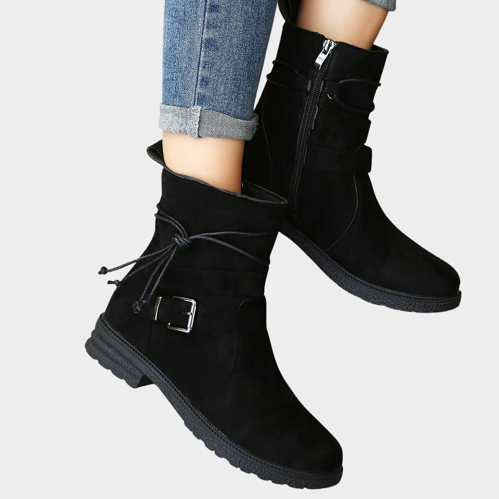 Delaney - Low Heel Ankle Boots-15520005882229-Mirella Fiore