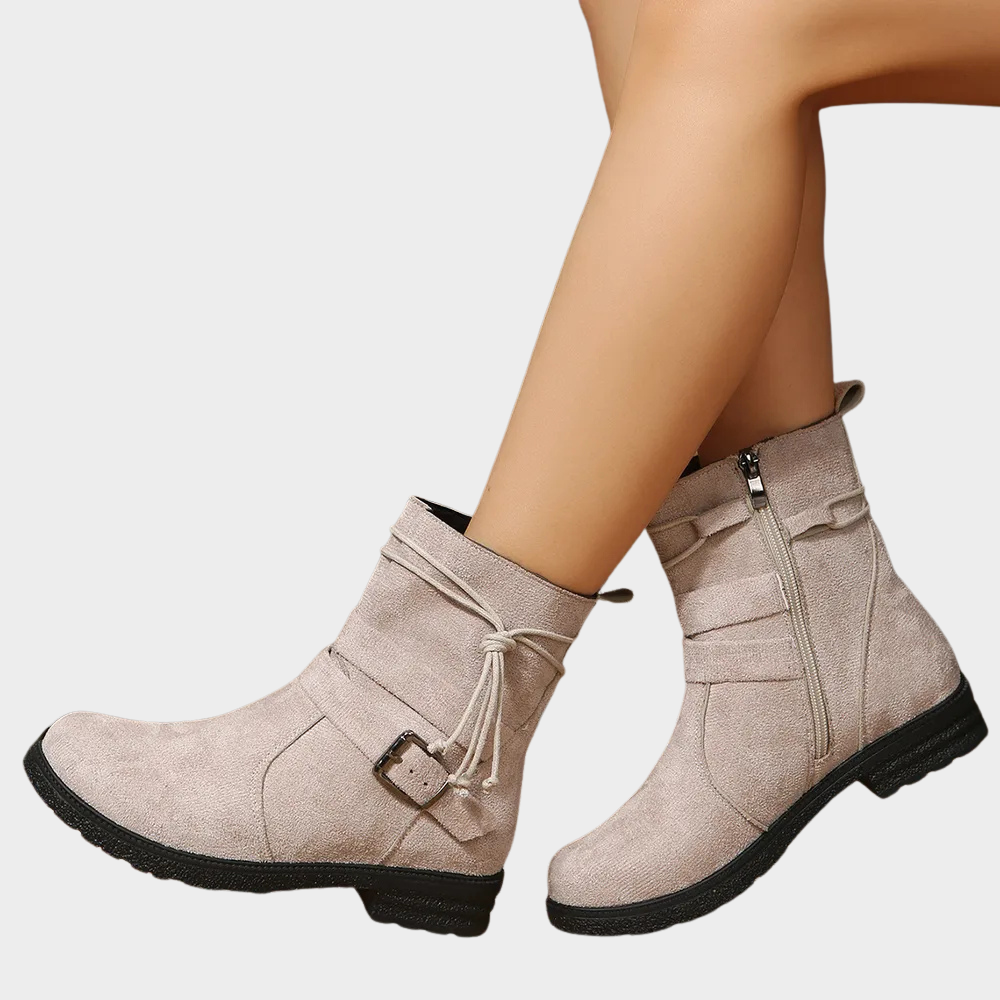 Delaney - Low Heel Ankle Boots-15520005882229-Mirella Fiore