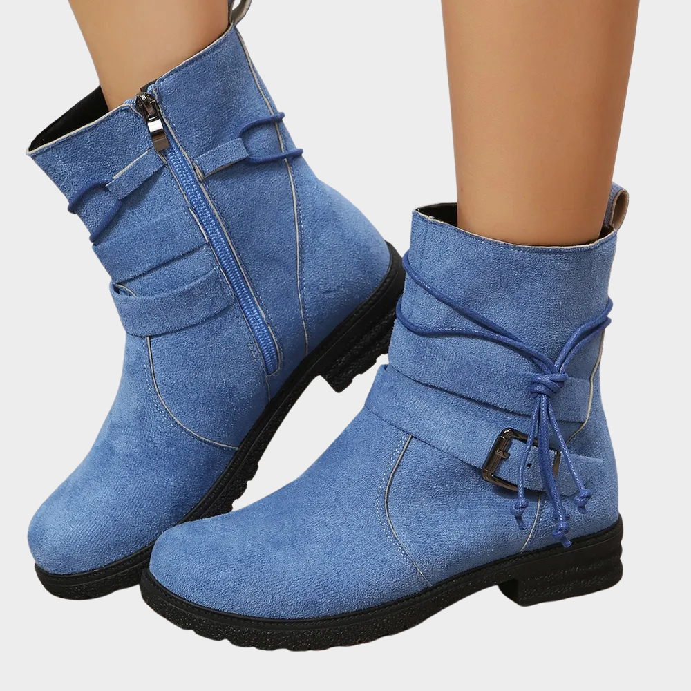Delaney - Low Heel Ankle Boots-15520005882229-Mirella Fiore
