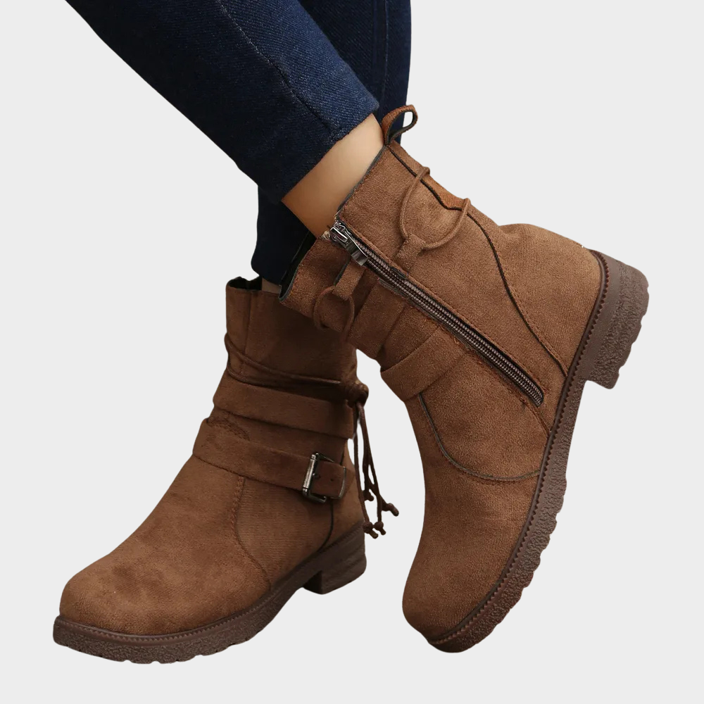 Delaney - Low Heel Ankle Boots-15520005882229-Mirella Fiore