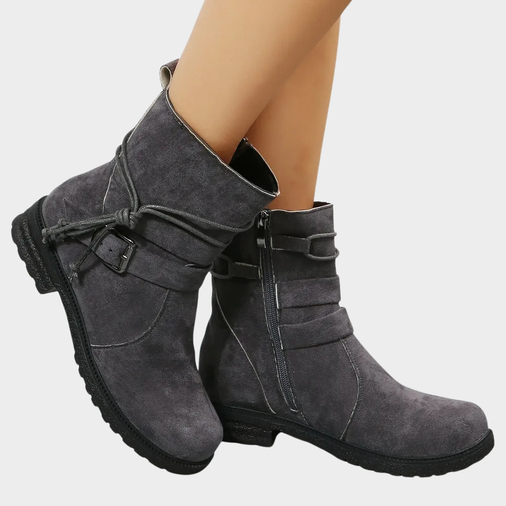 Delaney - Low Heel Ankle Boots-15520005882229-Nancy & Mae Savannah