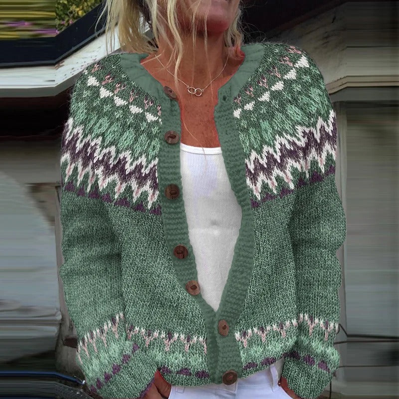 Delilah - Vintage Icelandic Cardigan-15531112694133-Mirella Fiore