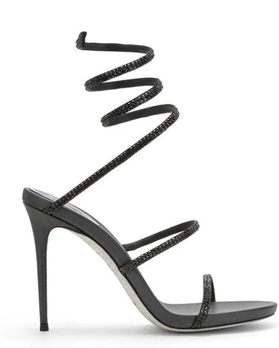 Desideria – Thin stiletto – Rhinestone double-strap heels-15133957882229-Mirella Fiore