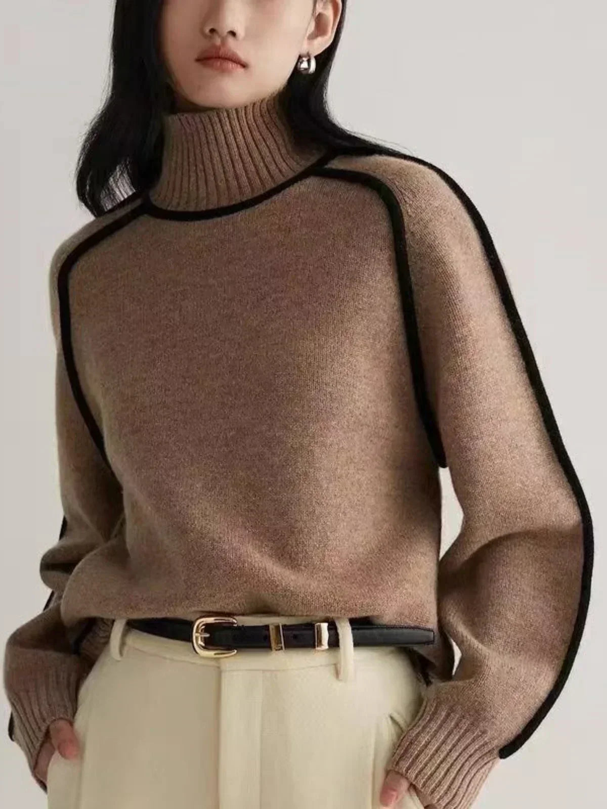Donna - Elegant Turtleneck sweater-15547989786997-Mirella Fiore