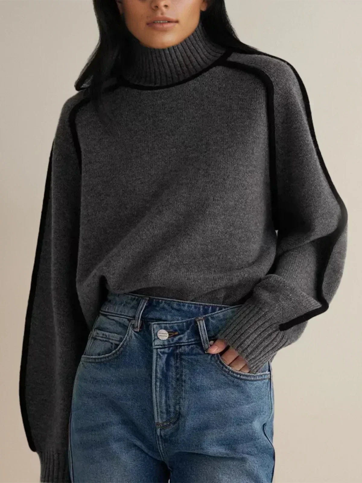Donna - Elegant Turtleneck sweater-15547989786997-Mirella Fiore