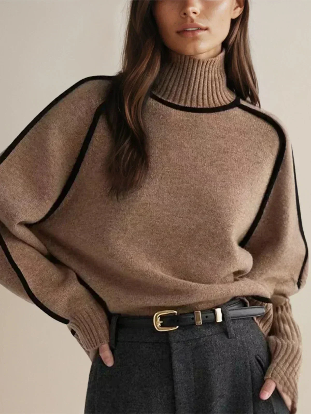 Donna - Elegant Turtleneck sweater-15547989786997-Nancy & Mae Savannah