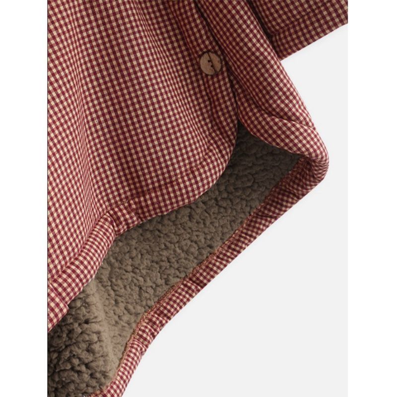 Dulce - Checked Hooded Coat-15563530076533-Nancy & Mae Savannah