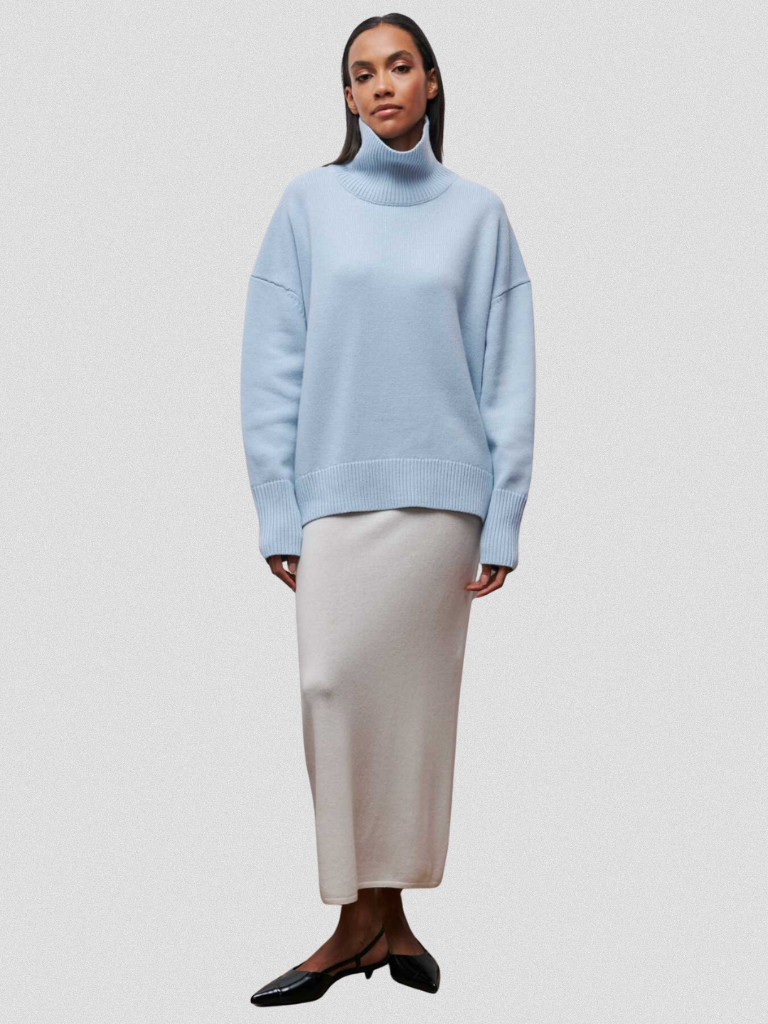 ELENA - HIGH-COLLAR KNIT SWEATER-15549013918069-Mirella Fiore