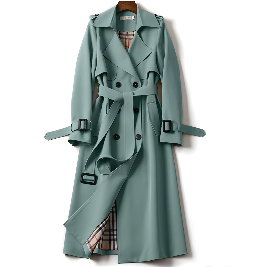 Elara - Women’s Classic Double-Breasted Trench Coat-15550920294773-Nancy & Mae Savannah