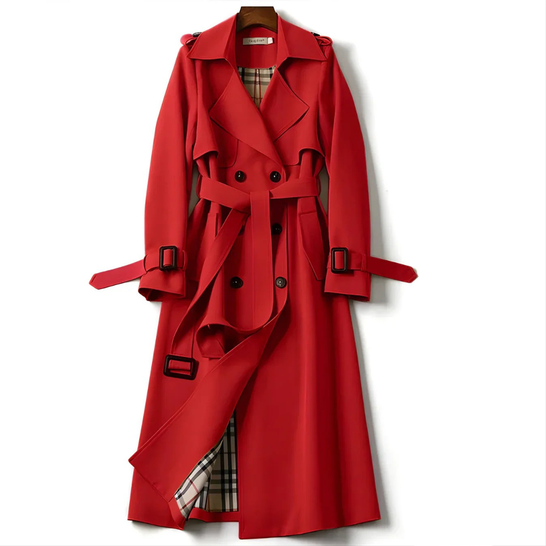 Elara - Women’s Classic Double-Breasted Trench Coat-15550920294773-Nancy & Mae Savannah
