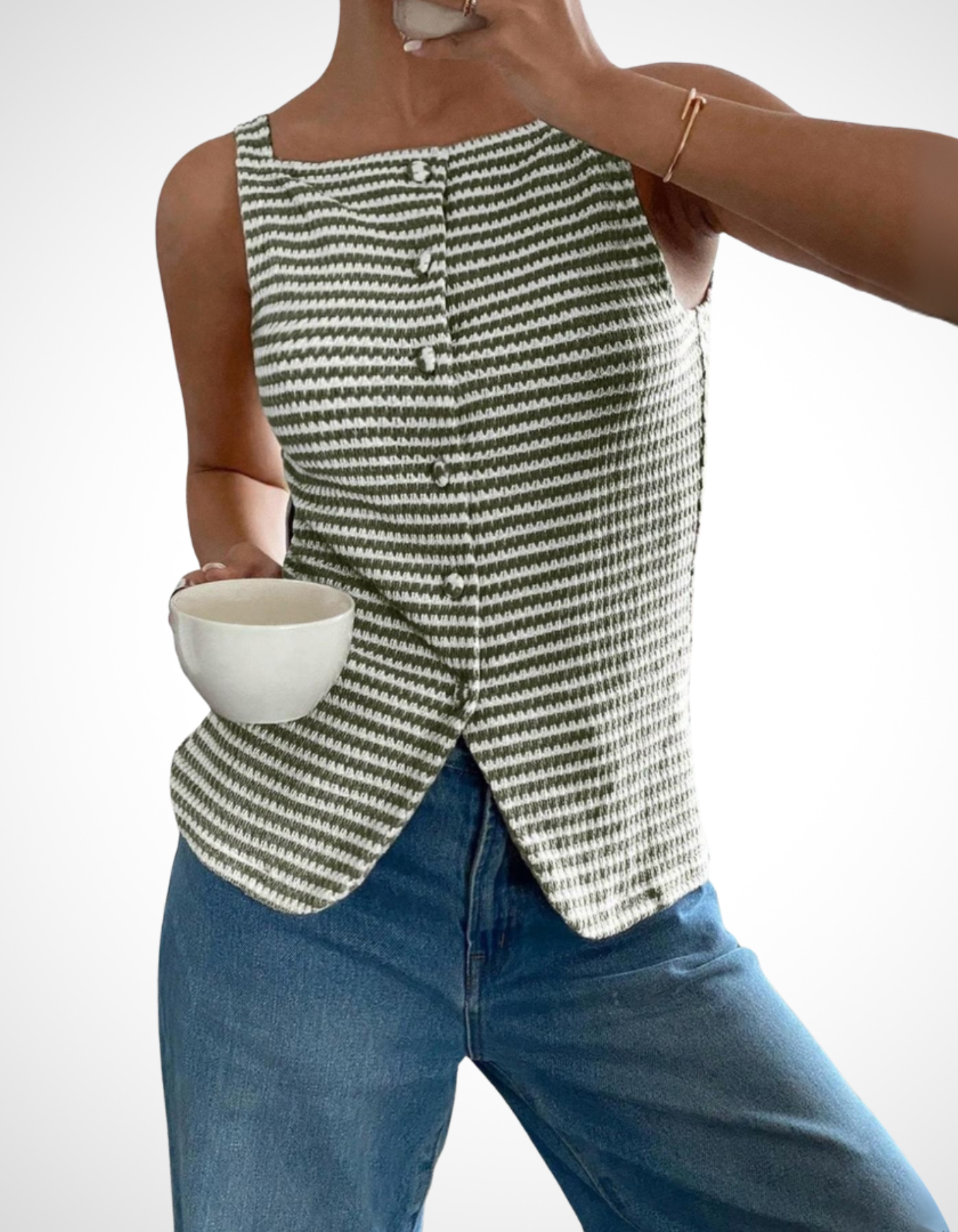 Elaria – Textured chic – Sleeveless knit top-15367471661429-Mirella Fiore