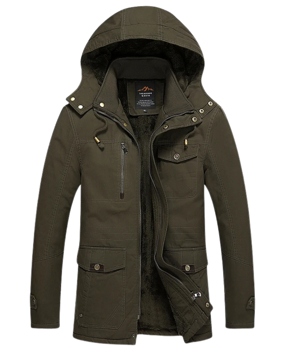 Elegant Cotton Padded Winter Jacket-15519105188213-Mirella Fiore