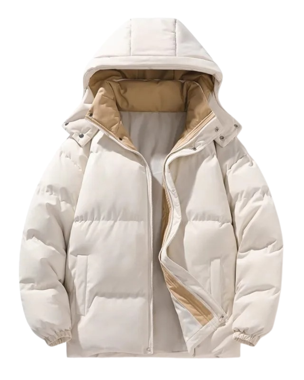 Elegant Hooded Men's Jacket-15519104008565-Mirella Fiore