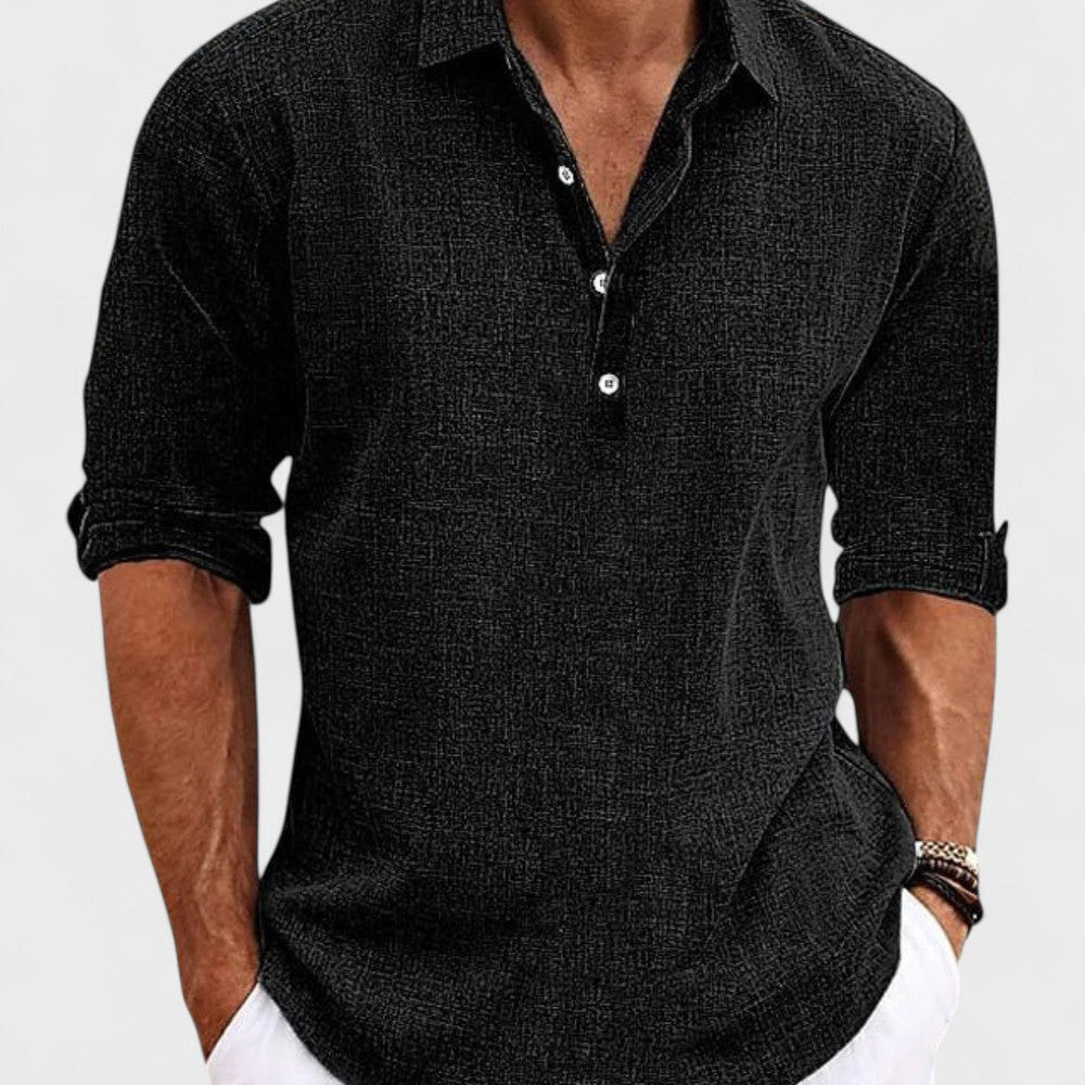 Elegant Linen Shirt-15553364820341-Mirella Fiore