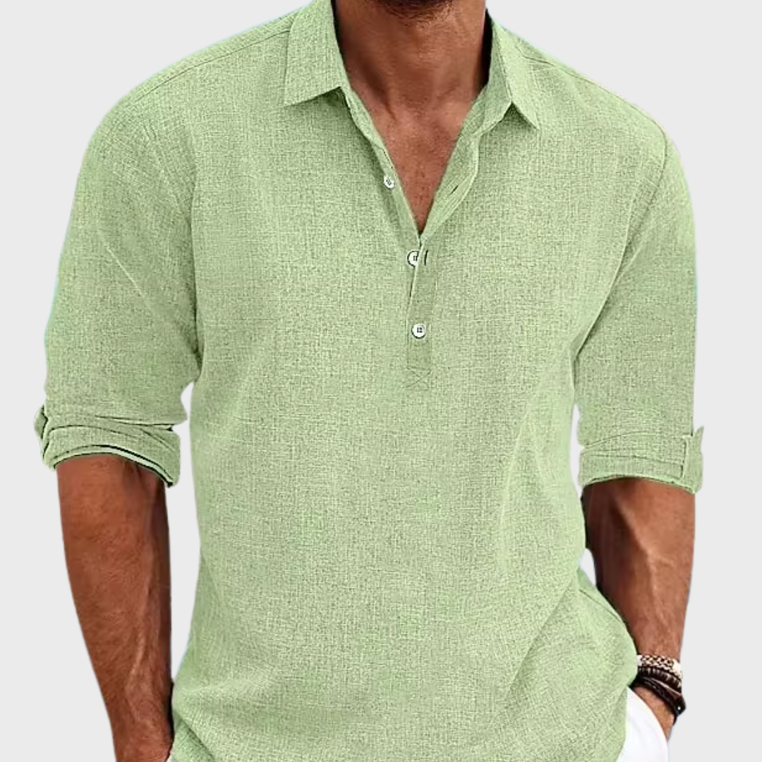 Elegant Linen Shirt-15553364820341-Mirella Fiore