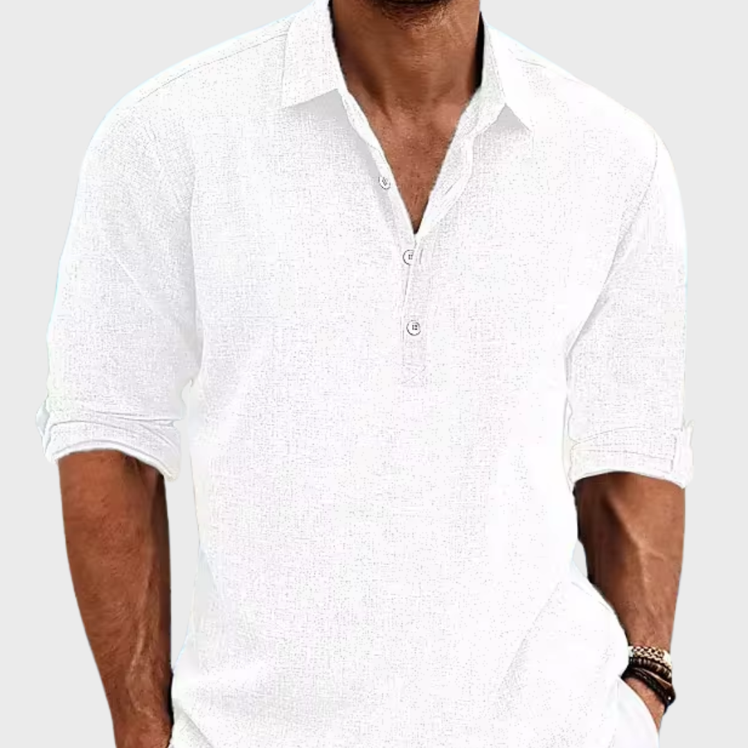Elegant Linen Shirt-15553364820341-Mirella Fiore