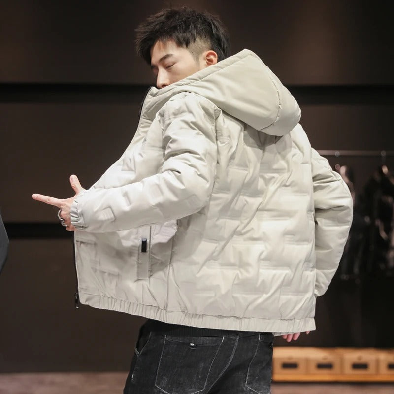 Elegant Men's Puffer Jacket-15519104106869-Mirella Fiore