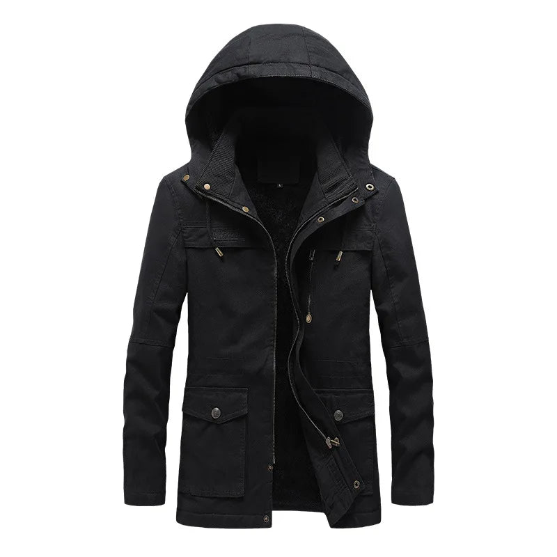 Elegant Windproof Winter Jacket-15519104991605-Mirella Fiore
