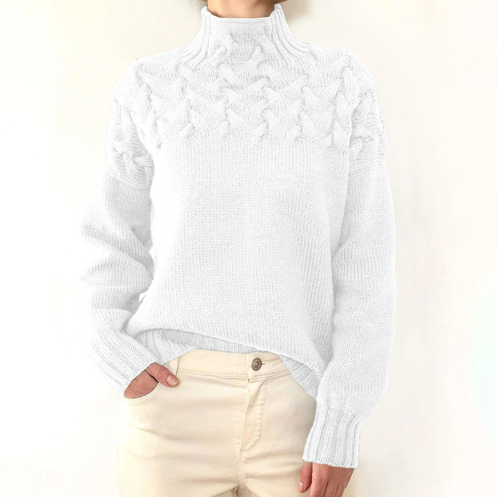 Elena - Warm Knitted Turtleneck-15547990475125-Mirella Fiore