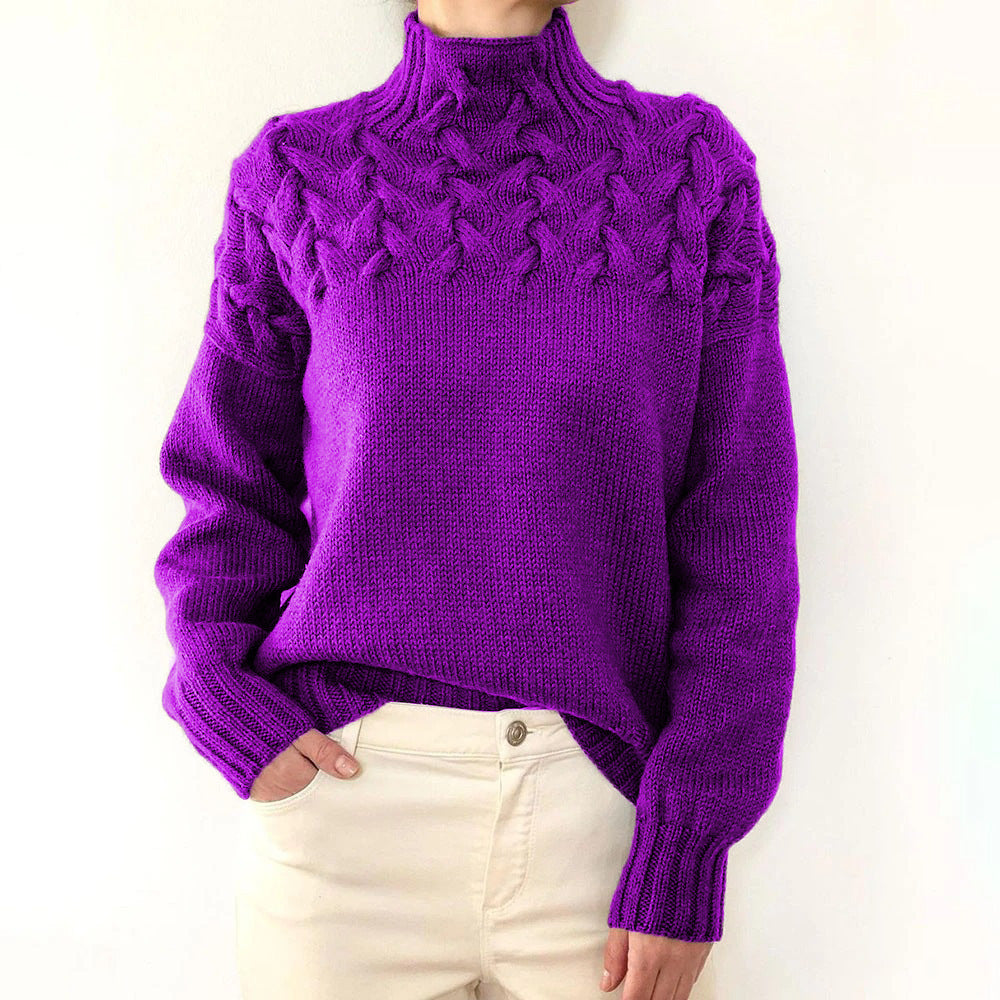 Elena - Warm Knitted Turtleneck-15547990475125-Mirella Fiore