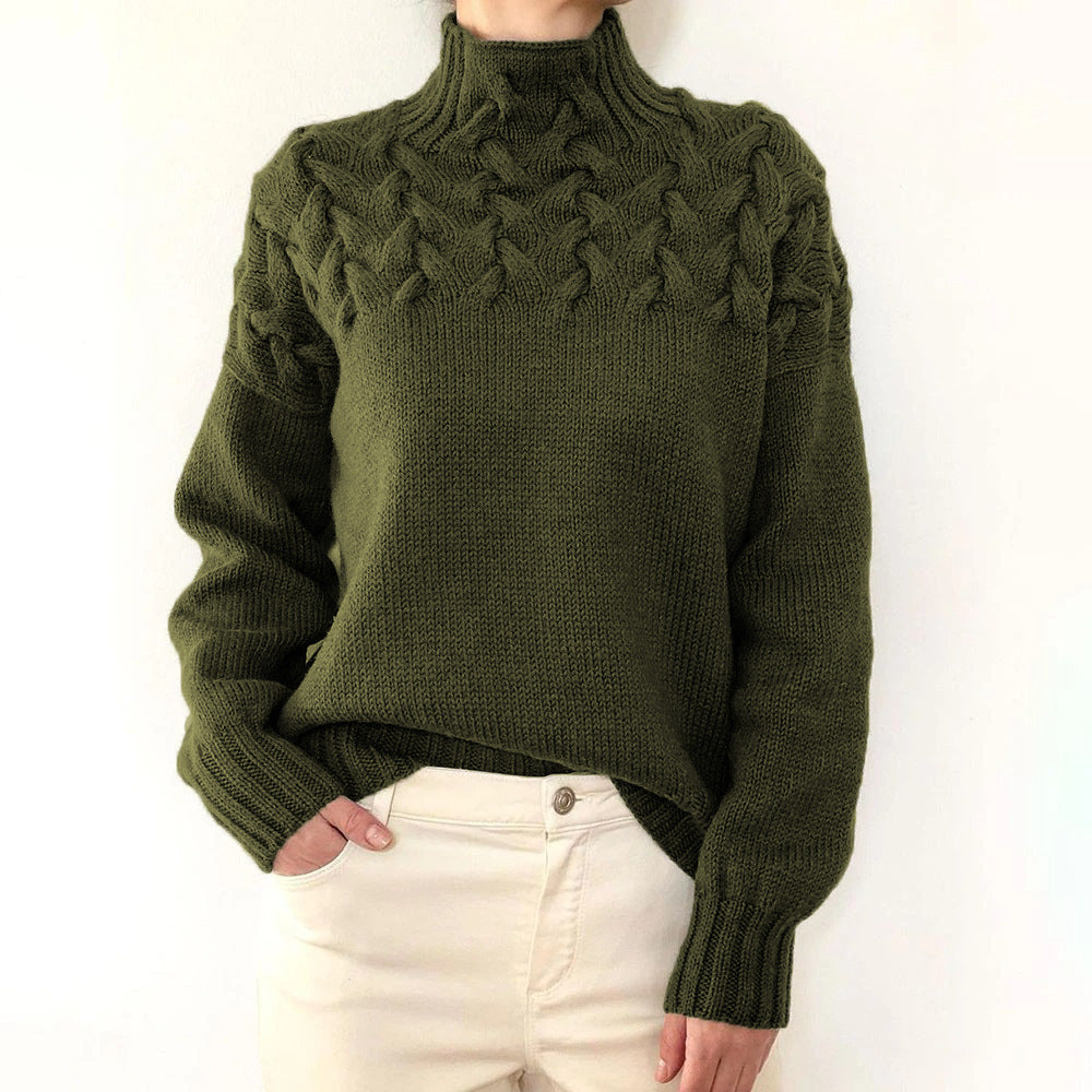 Elena - Warm Knitted Turtleneck-15547990475125-Mirella Fiore