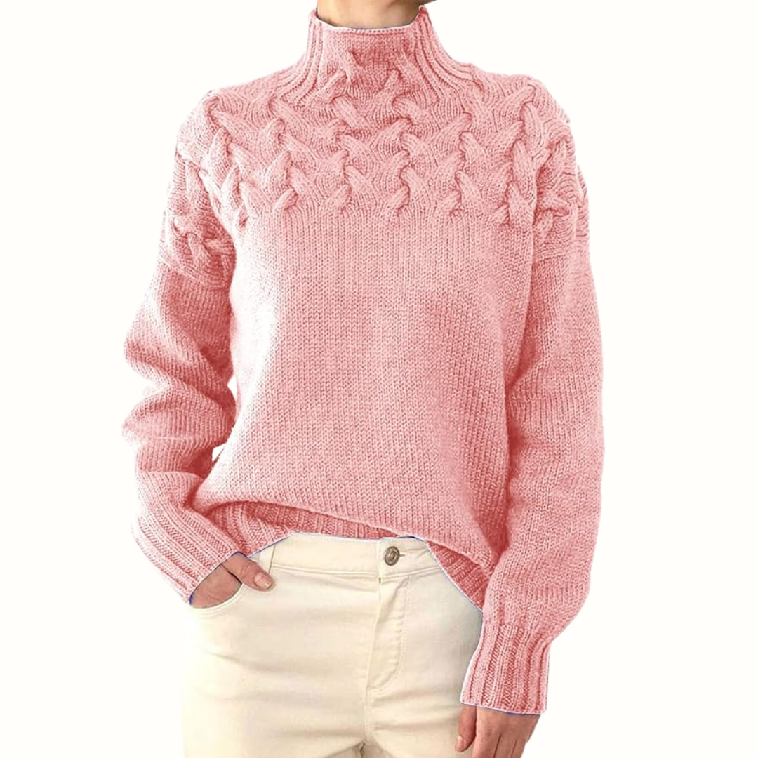 Elena - Warm Knitted Turtleneck-15547990475125-Mirella Fiore