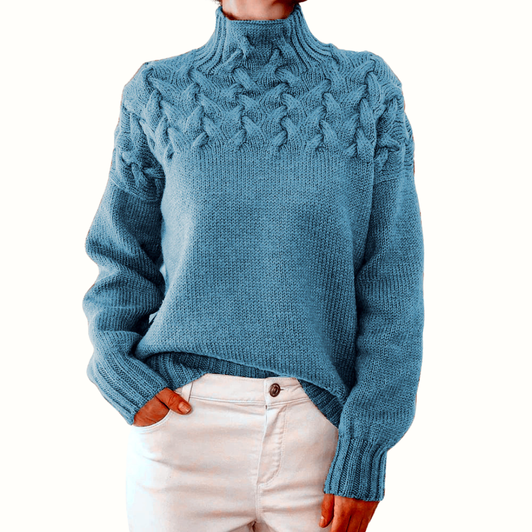 Elena - Warm Knitted Turtleneck-15547990475125-Mirella Fiore
