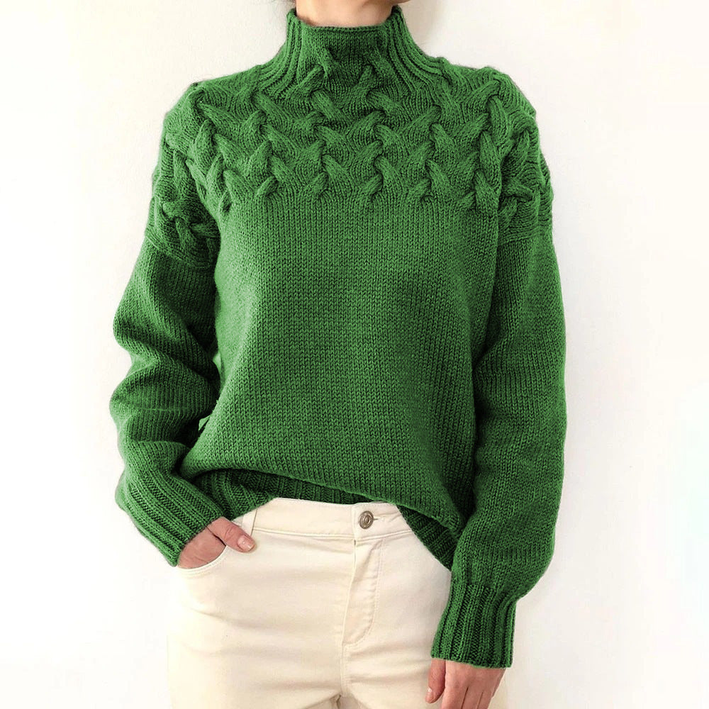 Elena - Warm Knitted Turtleneck-15547990475125-Nancy & Mae Savannah