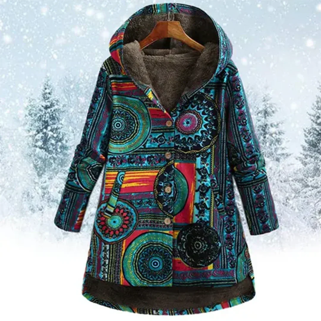 Eliana - Fleece-Lined Hooded Jacket-15544937087349-Mirella Fiore