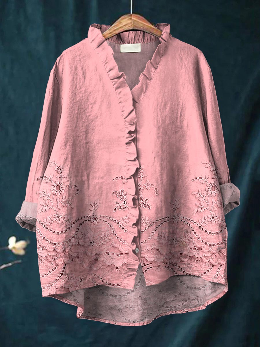 Eliana - Rose Whisper Blouse-15542206497141-Mirella Fiore