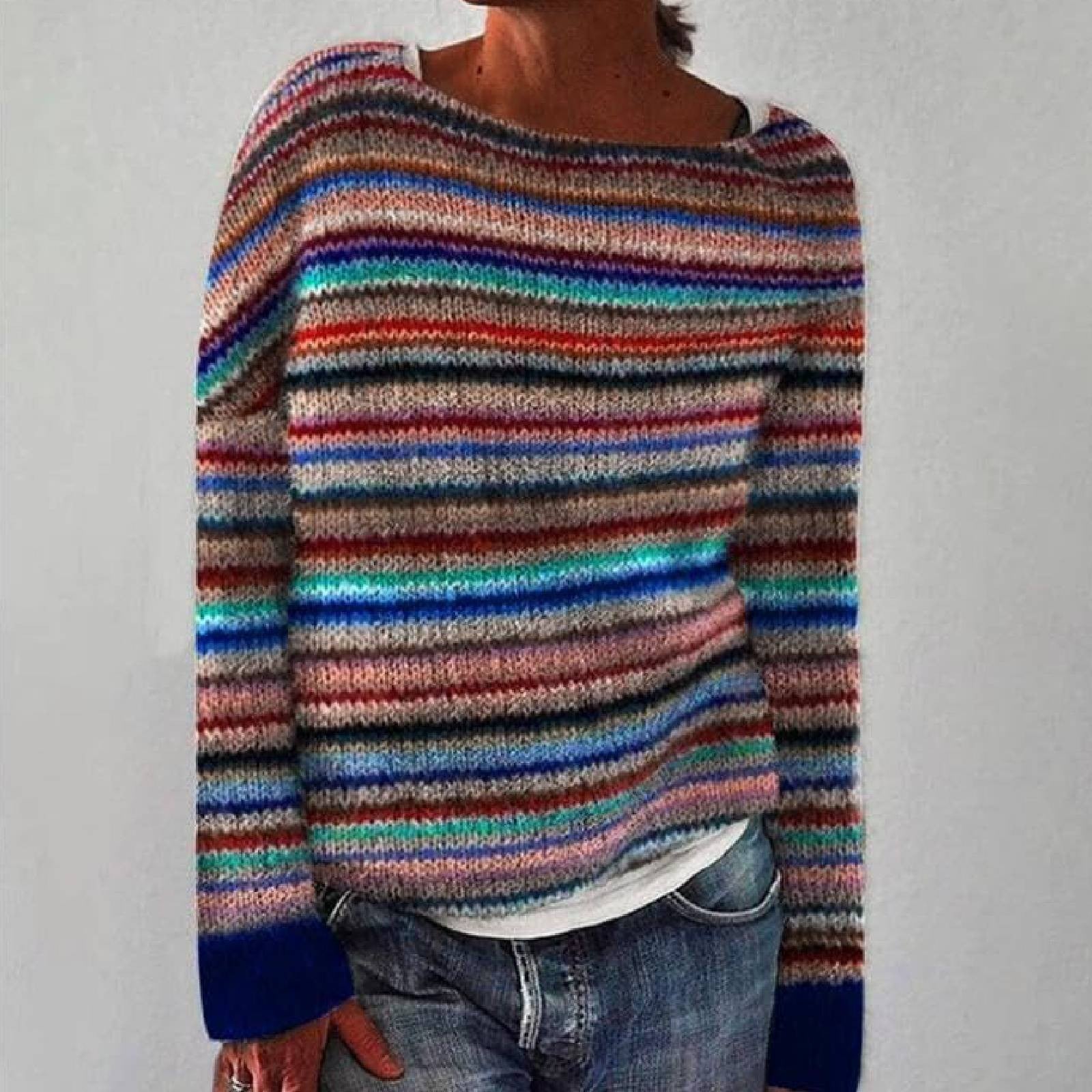 Ella - Cozy Retro Sweater-15542162981237-Mirella Fiore