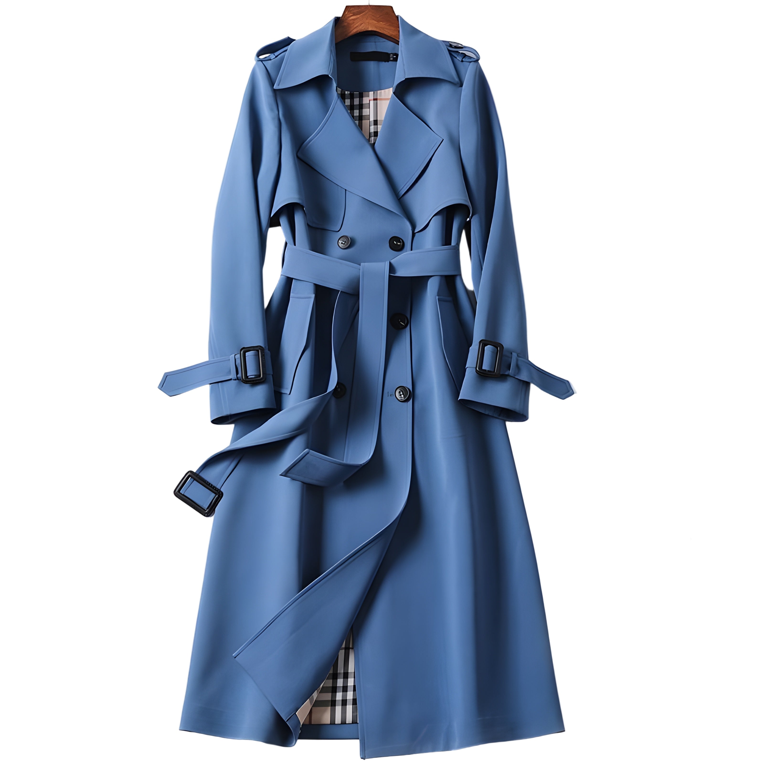 Elodie - Classic Longline Trench Coat-15550919213429-Nancy & Mae Savannah