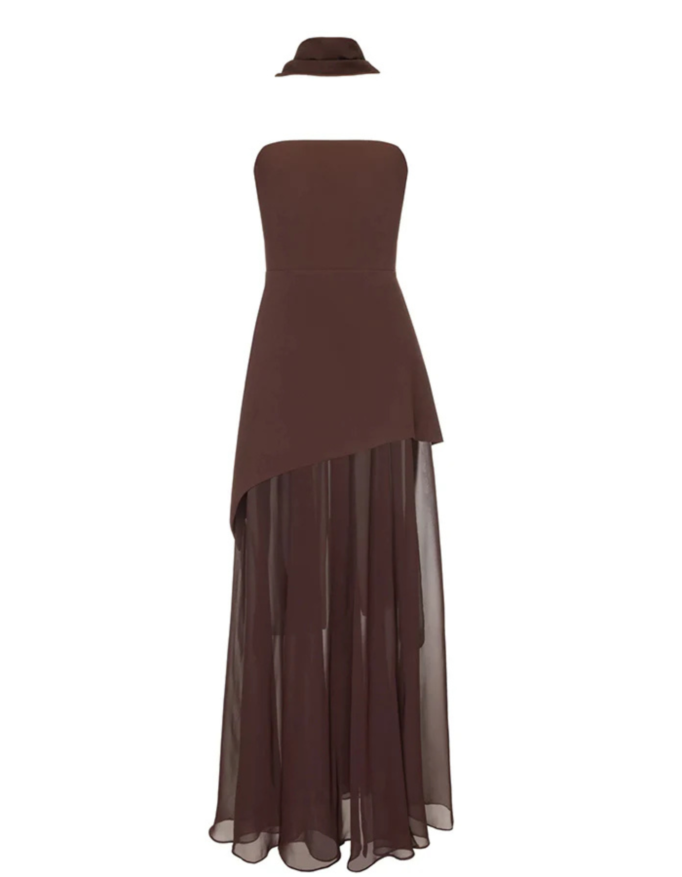 Elyanne – Chiffon asymmetrical design – Maxi dress-15259461681525-Mirella Fiore