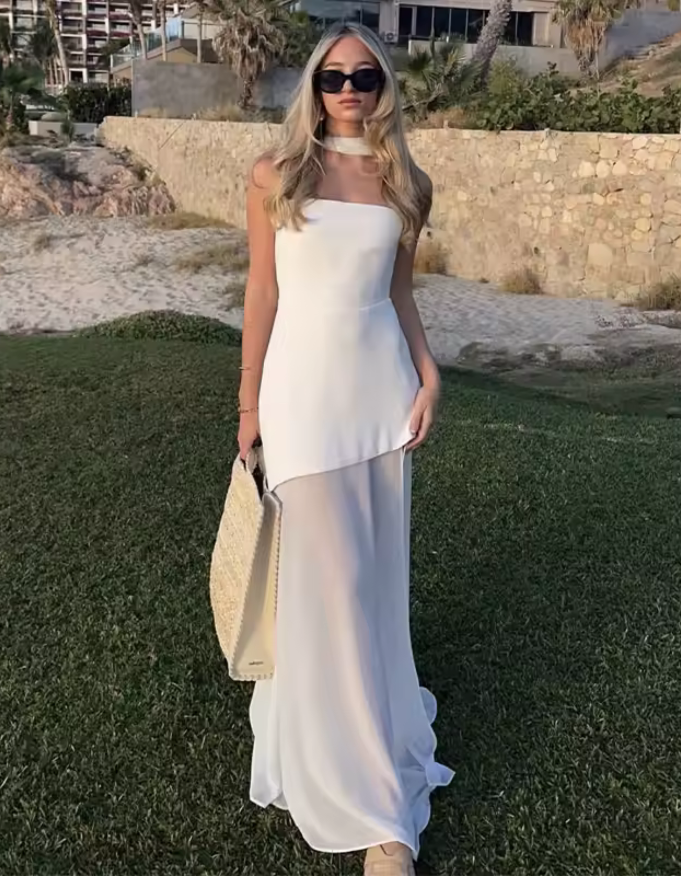 Elyanne – Chiffon asymmetrical design – Maxi dress-15259461681525-Mirella Fiore