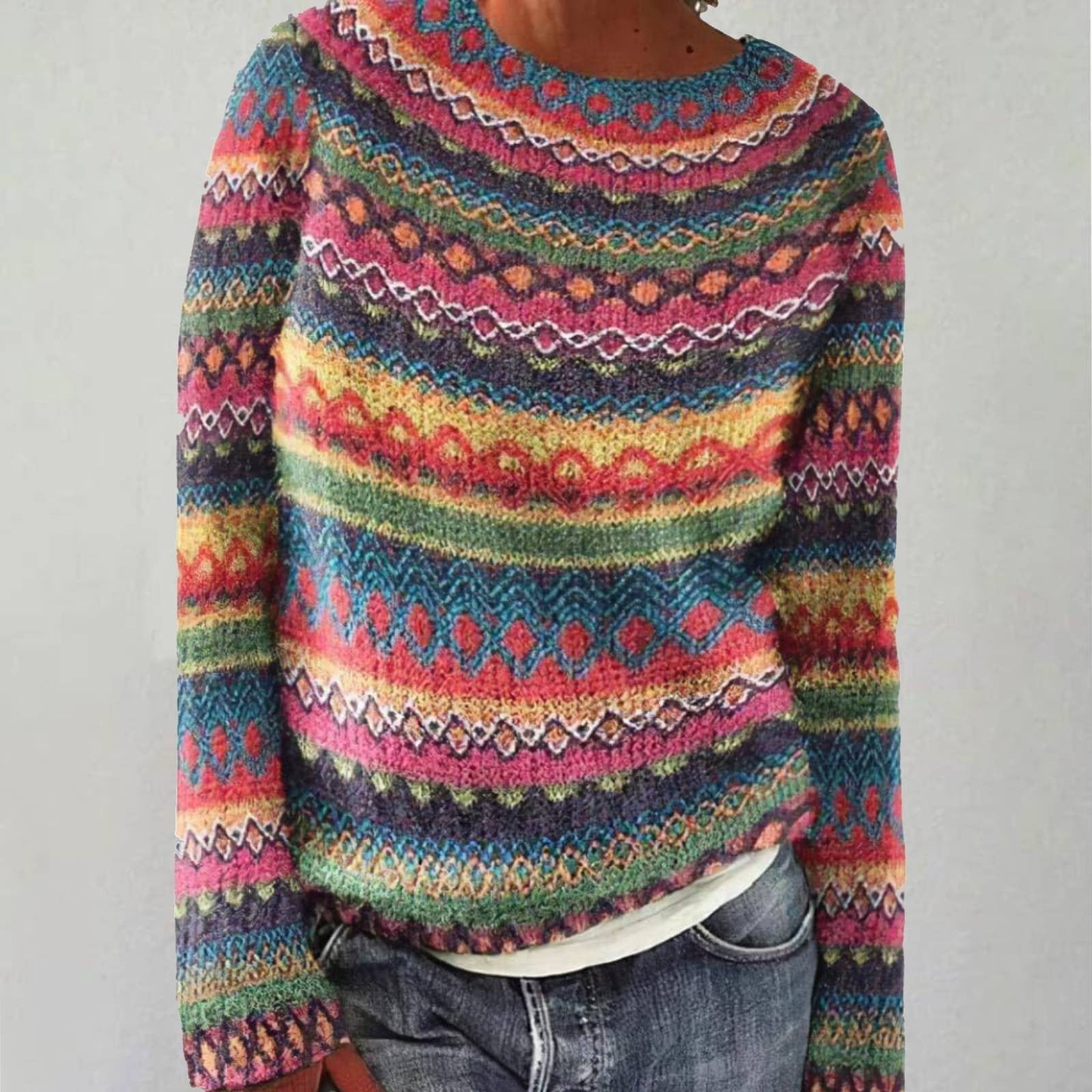 Emma - Cozy Retro Sweater-15542162784629-Mirella Fiore