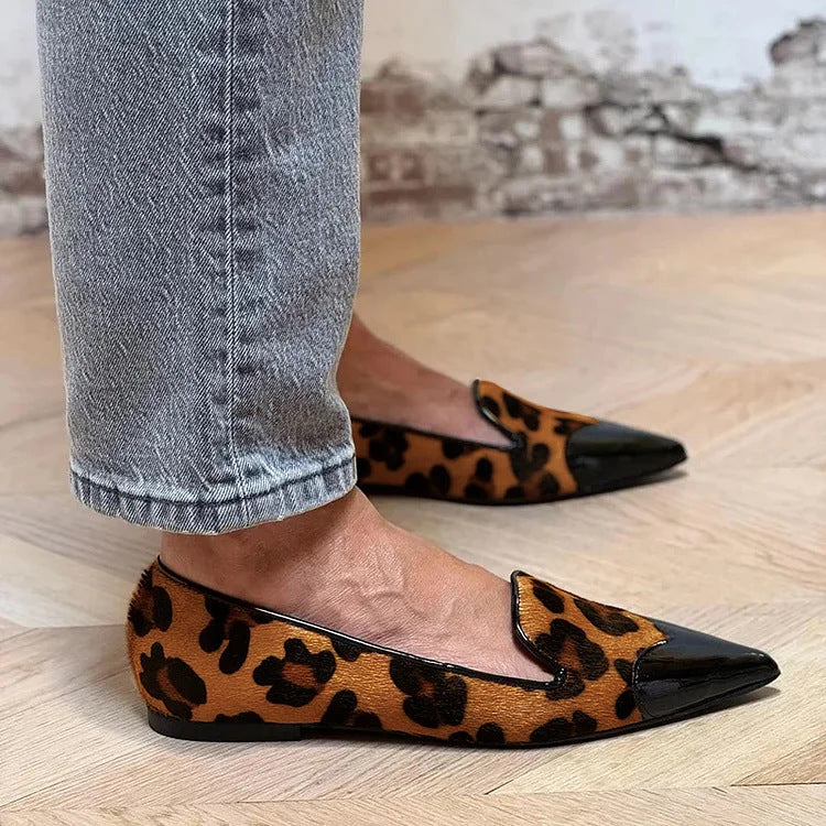 Erin - Refined Animal Print Ballet Flats-15551042453877-Mirella Fiore