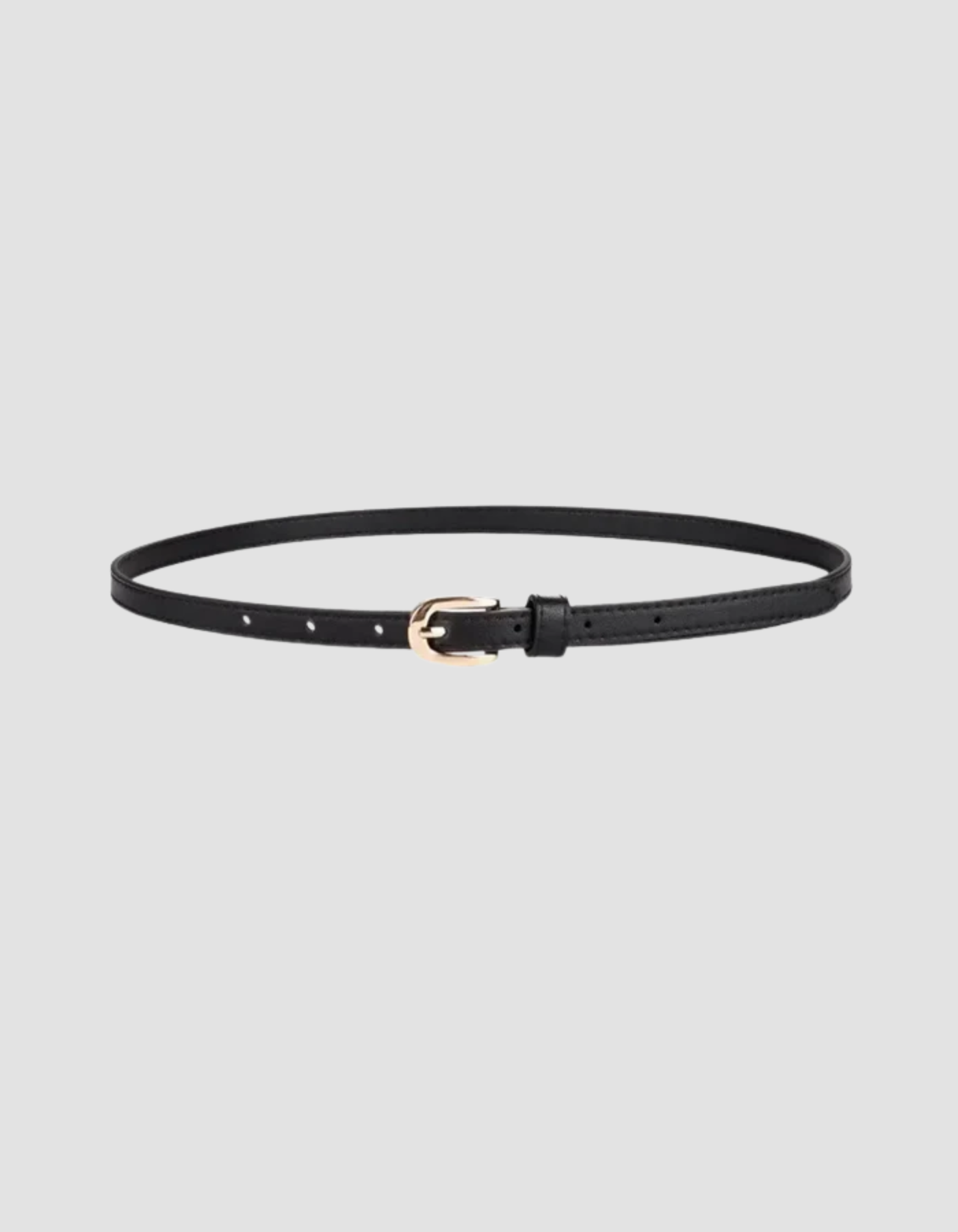 Esmarie – Matte black finish – Leather belt-15133535994229-Mirella Fiore