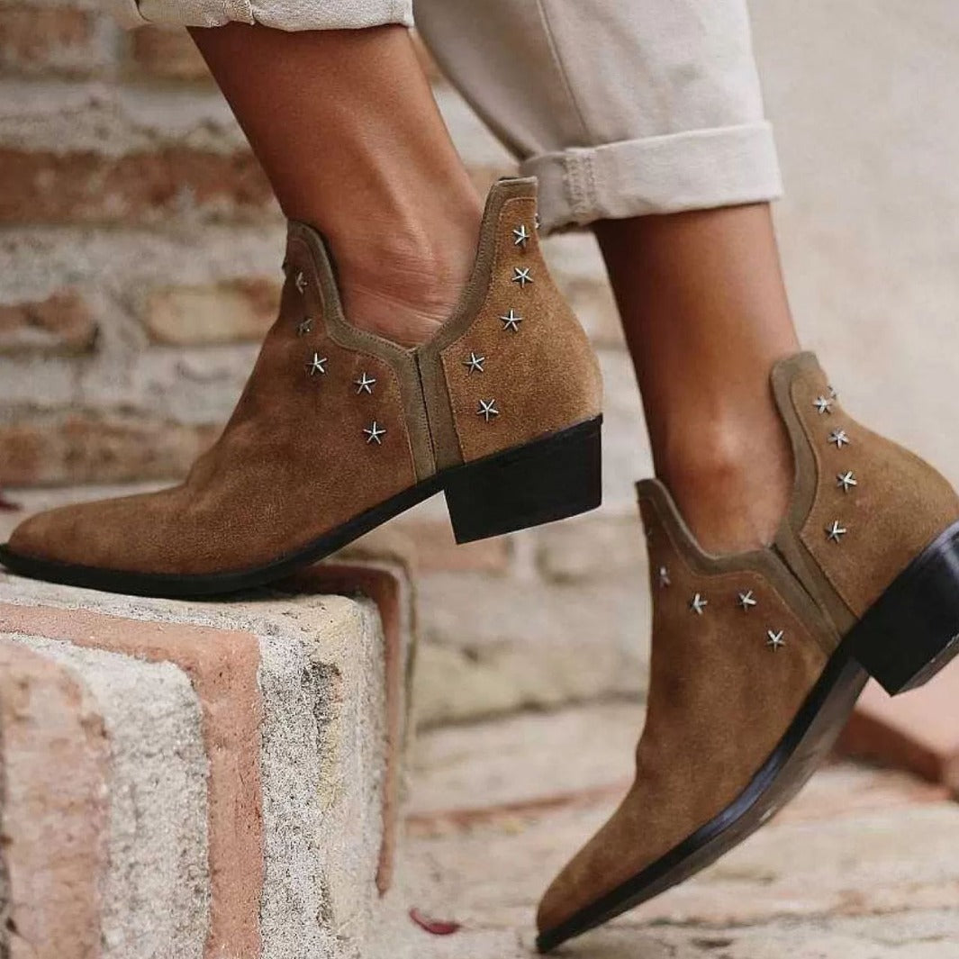 Evelyn - Western Boots With Studs-15551042421109-Mirella Fiore