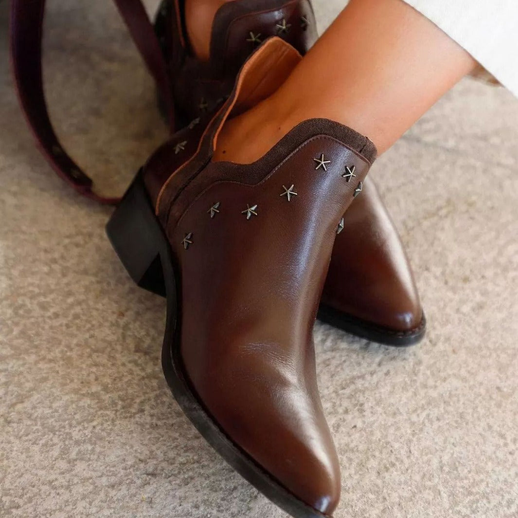 Evelyn - Western Boots With Studs-15551042421109-Mirella Fiore