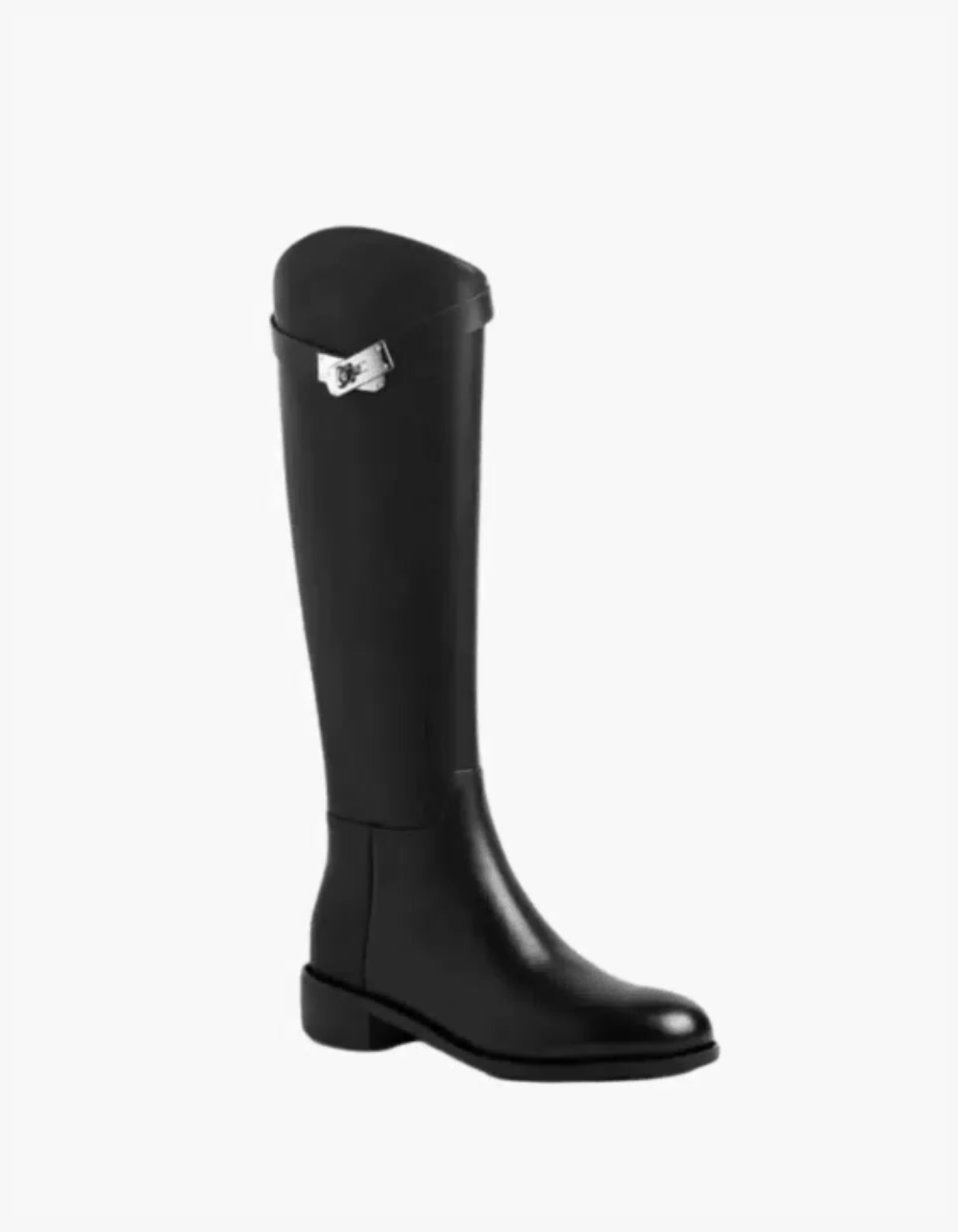 Fabiana – Silver-tone buckle – Vegan leather boots-15133957194101-Mirella Fiore