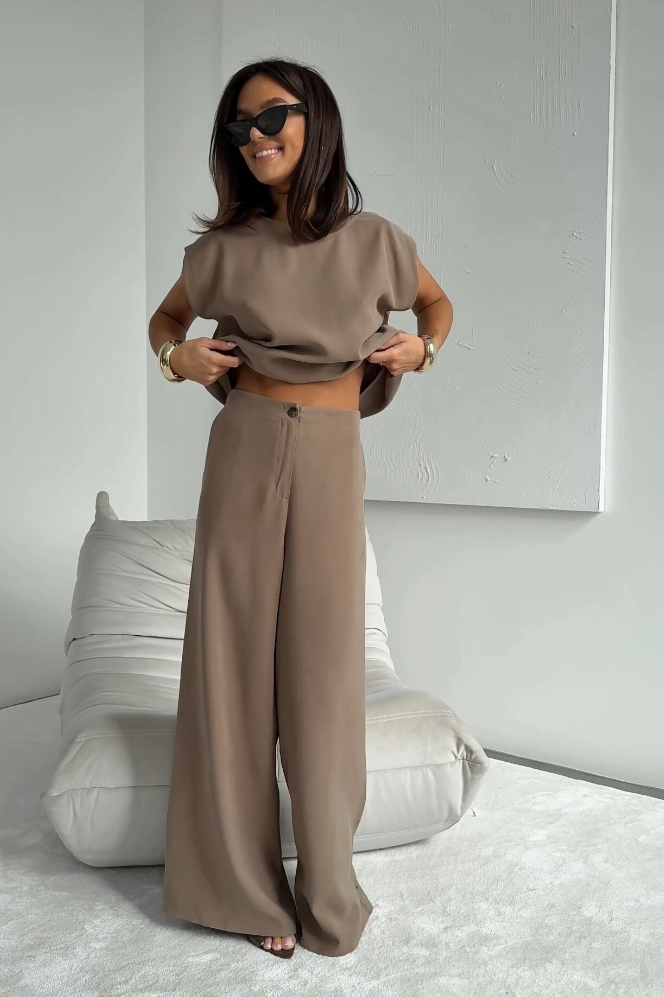 Fayenne – Minimalist cut – Wide leg co-ord set-15133851484533-Mirella Fiore