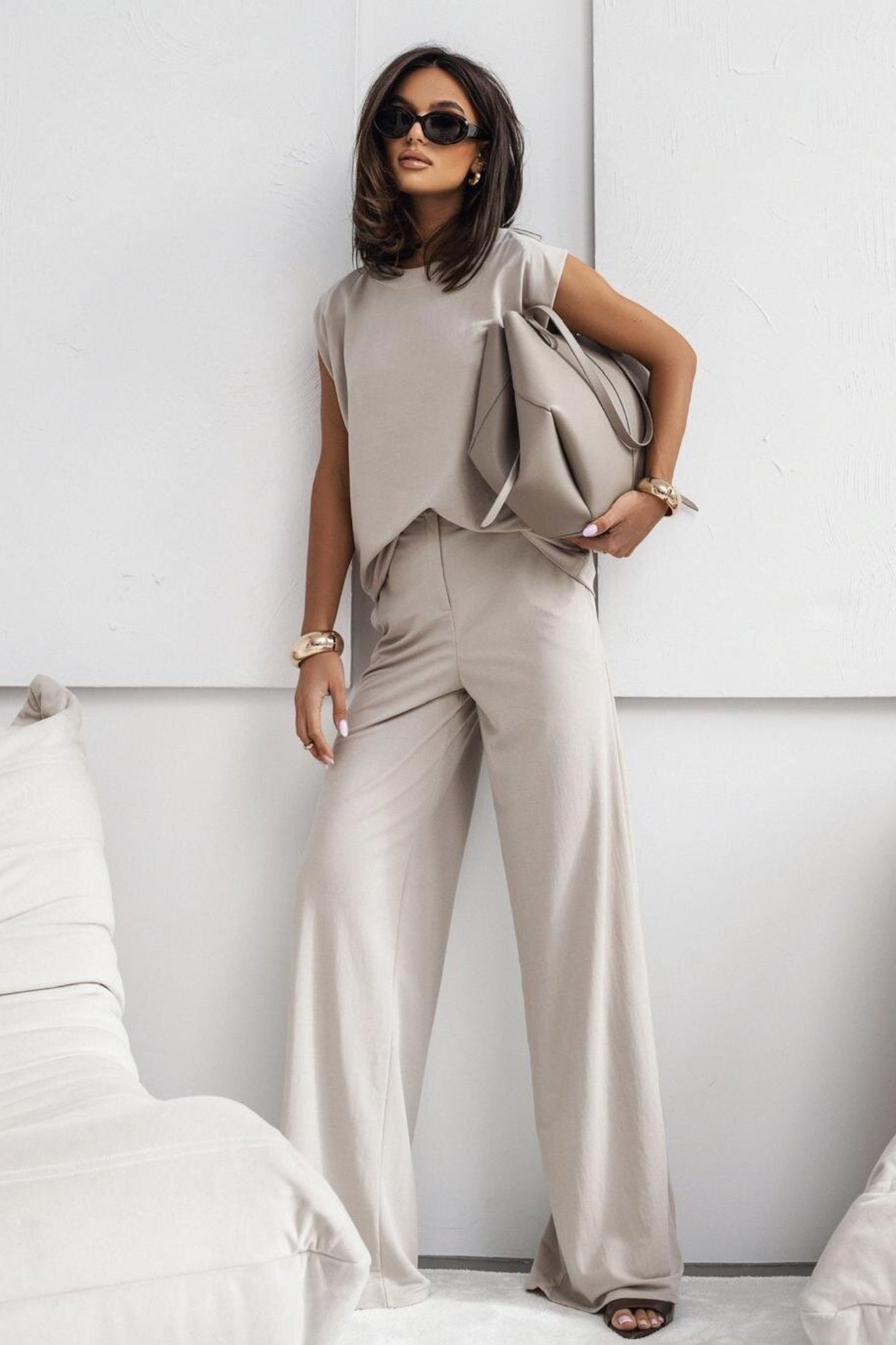 Fayenne – Minimalist cut – Wide leg co-ord set-15133851484533-Mirella Fiore