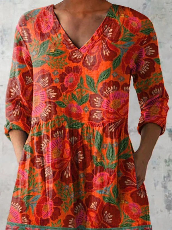 Felicity - Long V-Neck Shirt-15550824874357-Mirella Fiore