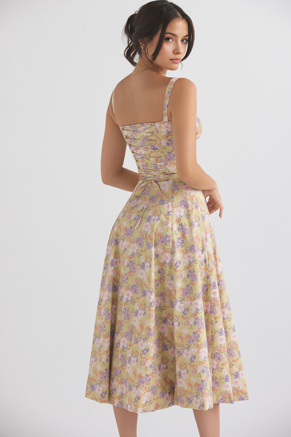 Felly – Ruched sweetheart – Midi dress-15260068577653-Mirella Fiore