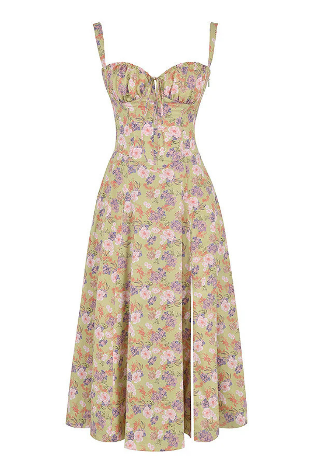 Felly – Ruched sweetheart – Midi dress-15260068577653-Mirella Fiore
